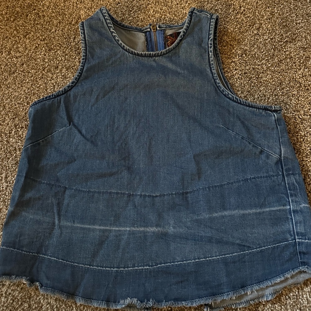 Vintage Lee Cooper Denim Crop Tank
